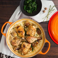 Wholesale ???? Le Creuset 2.25 Qt. Signature Enameled Cast Iron Braiser With Stainless Steel Knob | Flame Orange ???? 13 Wholesale ???? Le Creuset 2.25 Qt. Signature Enameled Cast Iron Braiser With Stainless Steel Knob | Flame Orange ???? -Le Creuset Shop flamelife1 1