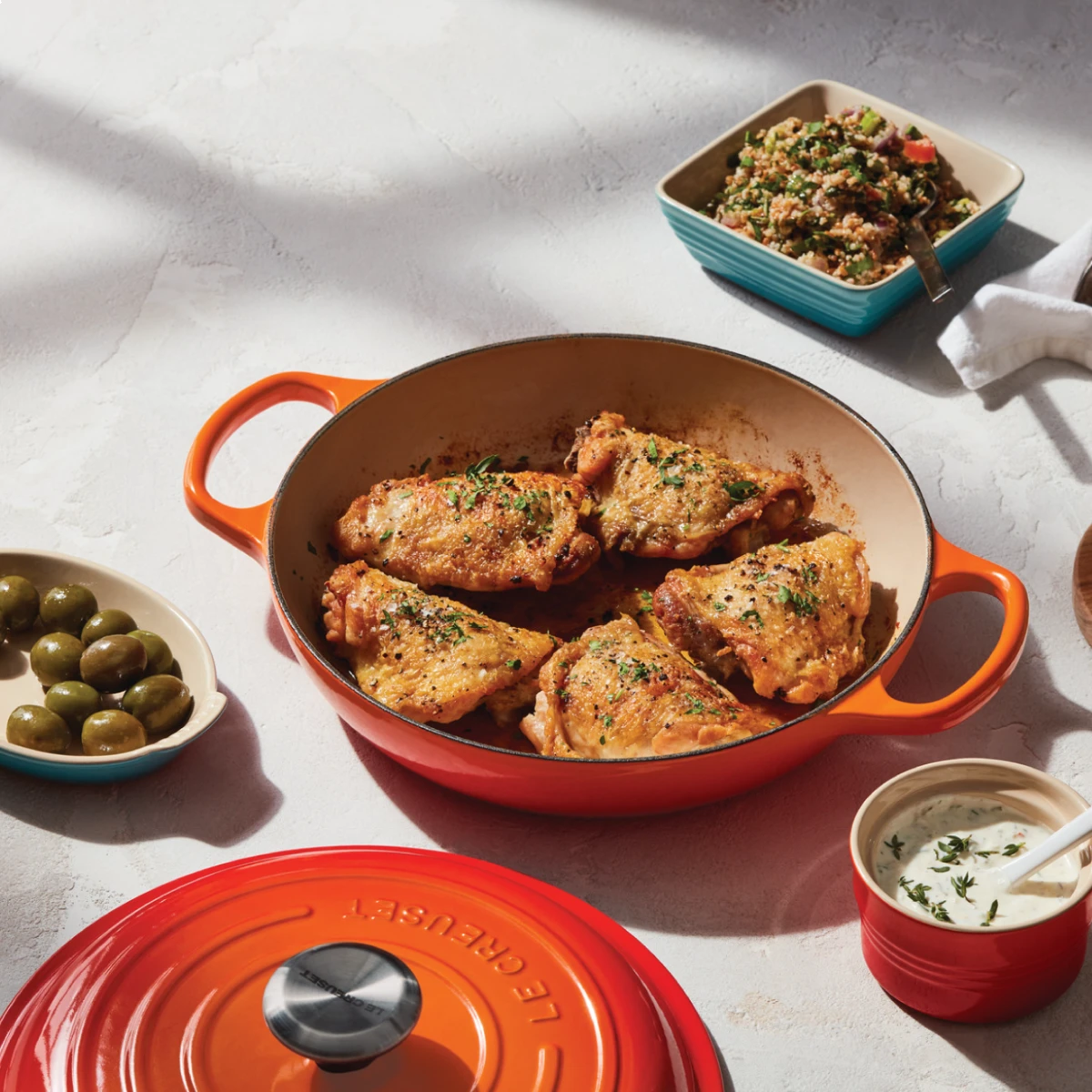 Wholesale ???? Le Creuset 2.25 Qt. Signature Enameled Cast Iron Braiser With Stainless Steel Knob | Flame Orange ???? 9 Wholesale ???? Le Creuset 2.25 Qt. Signature Enameled Cast Iron Braiser With Stainless Steel Knob | Flame Orange ???? - Image 7