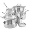 Outlet ???? KitchenAid Non-Electrics KitchenAid Stainless Steel 3-Ply Cookware Set | 11-Piece ❤️