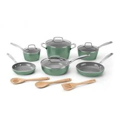 Outlet ???? Cuisinart GreenChef Ceramica XT 13-Piece Nonstick Cookware Set ????