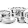 Best Sale ⌛ Heritage Steel Cookware Stainless Steel Cookware Set | 10-Piece ???? -Le Creuset Shop hsc 17002 american clad cookware by hammer stahl 10 piece cookware set