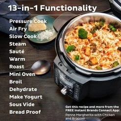 Budget ⌛ Instant Pot Duo Crisp With Ultimate Lid | 6-Quart ???? -Le Creuset Shop ib 140 0068 01 duo crisp ultimate lid atf square tile3