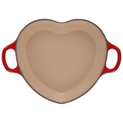 Flash Sale ✨ Le Creuset 2 Qt. Heart Cocotte With Stainless Steel Knob | Cerise/Cherry Red ???? -Le Creuset Shop l2101 2067s 4