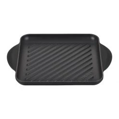 Hot Sale ???? Le Creuset 9.5" Square Signature Enameled Cast Iron Grill Pan | Licorice ????