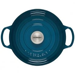 Best Pirce ???? Le Creuset 4.5 Qt. Round Signature Dutch Oven With Stainless Steel Knob | Deep Teal ???? -Le Creuset Shop ls2501 247dss 3