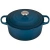 Best Sale ???? Le Creuset 5.5 Qt. Round Signature Cast Iron Dutch Oven With Stainless Steel Knob | Deep Teal ???? -Le Creuset Shop ls2501 267dss