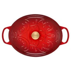 Best deal ???? Le Creuset 6.75 Qt. Oval Signature Dutch Oven | Noel (Cerise/Cherry Red) ✔️ -Le Creuset Shop ls2502 3167ncsg 3