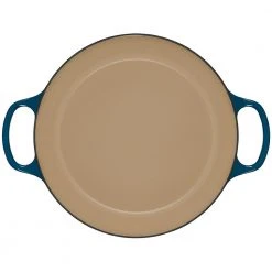 Discount ???? Le Creuset 3.5 Qt. Signature Braiser With Stainless Steel Knob | Deep Teal ???? -Le Creuset Shop ls2532 307dss 4