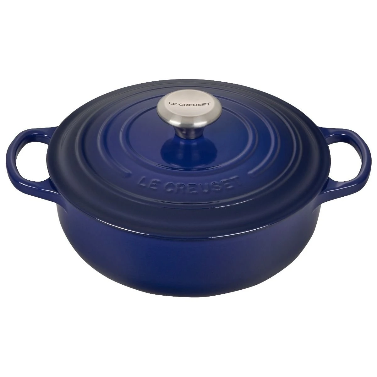 Hot Sale ⭐ Le Creuset 3.5 Qt. Signature Enameled Cast Iron Sauteuse With Stainless Steel Knob | Indigo Blue ⭐ 3 Hot Sale ⭐ Le Creuset 3.5 Qt. Signature Enameled Cast Iron Sauteuse With Stainless Steel Knob | Indigo Blue ⭐