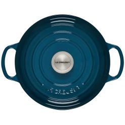Deals ???? Le Creuset 3.5 Qt. Signature Enameled Cast Iron Sauteuse With Stainless Steel Knob | Deep Teal ???? -Le Creuset Shop ls2598 247dss 3 1