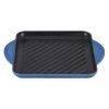 Best Sale ???? Le Creuset 9.5" Square Signature Enameled Cast Iron Grill Pan | Marseille Blue ???? -Le Creuset Shop marsgriddle3