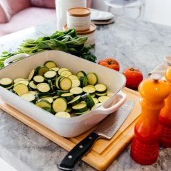 Brand new ???? Le Creuset 5.25 Qt. Rectangular Signature Cast Iron Roaster | Meringue White ???? -Le Creuset Shop mroast2