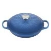 Promo ???? Le Creuset 2.25 Qt. Signature Braiser With Stainless Steel Knob | Noel (Marseille Blue) ???? -Le Creuset Shop noelbraiser3