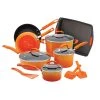 Cheap ⌛ Rachael Ray Orange Gradient 14 Piece Enamel Cookware Set ???? -Le Creuset Shop orange gradient