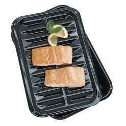 Cheapest ???? Range Kleen Porcelain Broil And Bake Pan 2-Piece Set | 8.5" X 13" ✨ -Le Creuset Shop range kleen 2