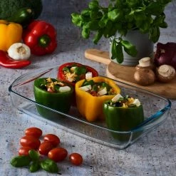 Buy ???? Mason Cash | Classic Collection 13" X 7.5" Glass Rectangular Roaster ???? -Le Creuset Shop rect2