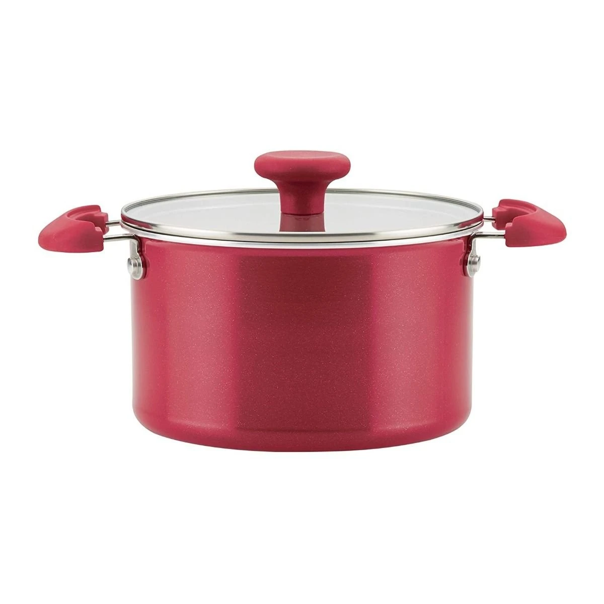 Discount ???? Rachael Ray 8-Piece Enameled Stacking Cookware Set | Red Shimmer ???? 11 Discount ???? Rachael Ray 8-Piece Enameled Stacking Cookware Set | Red Shimmer ???? - Image 9