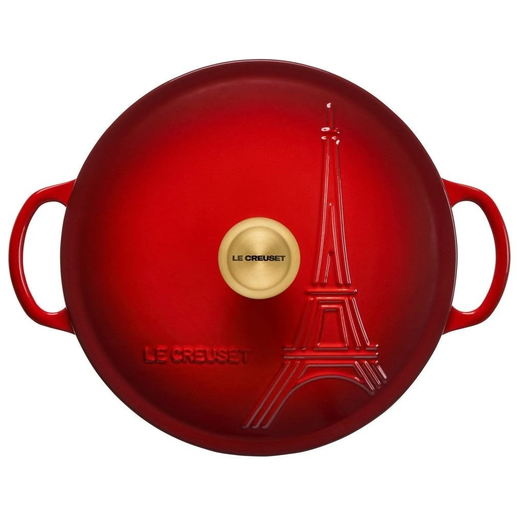 Best Sale ???? Le Creuset 2.5Qt Signature Cocotte Eiffel Tower Collection | Cerise ???? 4 Best Sale ???? Le Creuset 2.5Qt Signature Cocotte Eiffel Tower Collection | Cerise ???? - Image 2