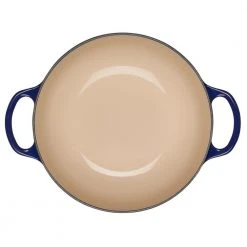 New ???? Le Creuset 2.5Qt Signature Cocotte Eiffel Tower Collection | Indigo Blue ???? -Le Creuset Shop rs10256 eiffel rdo indigo inside scr