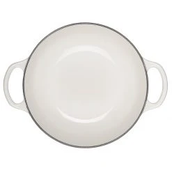 New ⭐ Le Creuset 2.5Qt Signature Cocotte Eiffel Tower Collection | White ???? -Le Creuset Shop rs10261 eiffel rdo white inside lpr