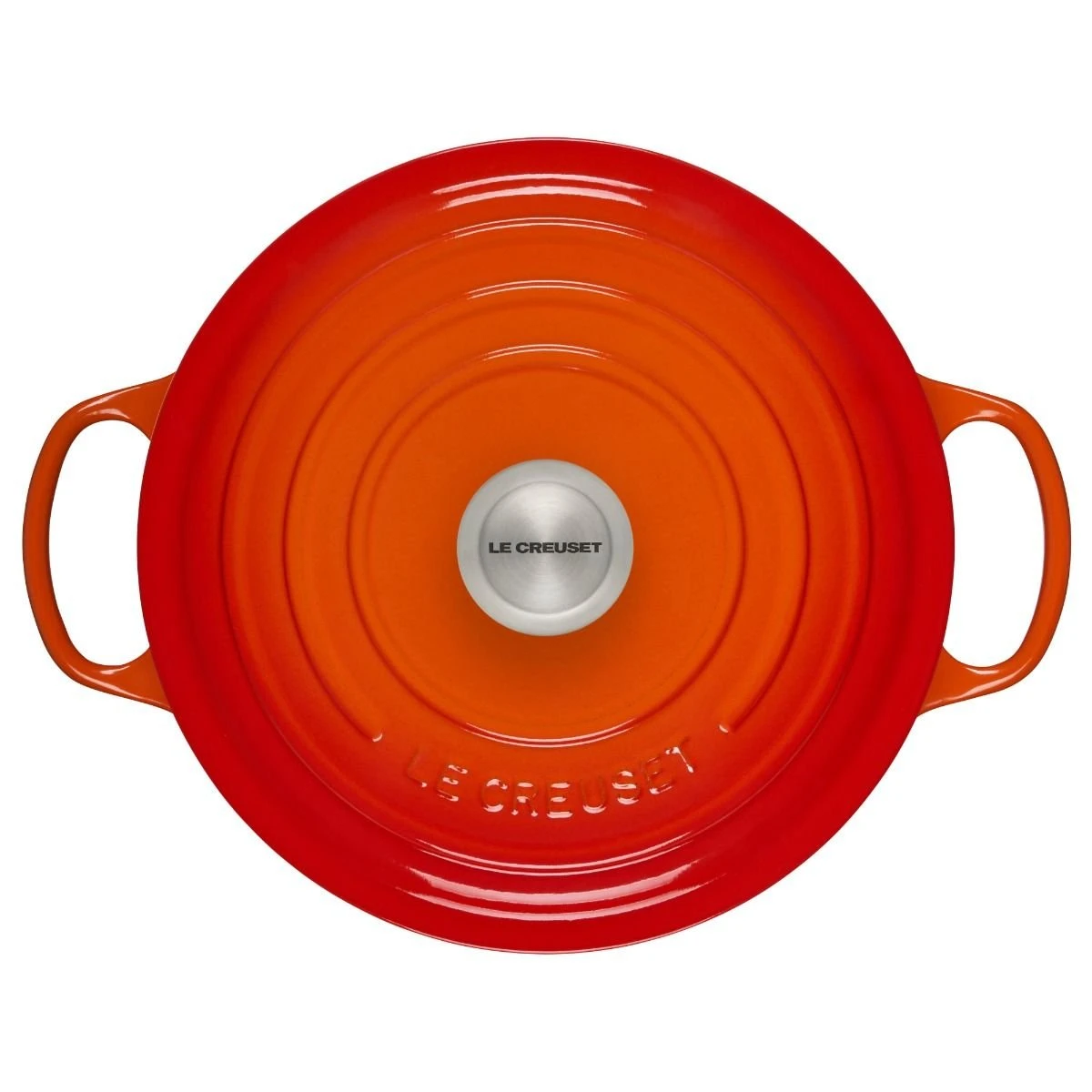 Buy ???? Le Creuset 5.5 Qt. Round Signature Cast Iron Dutch Oven With Stainless Steel Knob | Flame Orange ???? 4 Buy ???? Le Creuset 5.5 Qt. Round Signature Cast Iron Dutch Oven With Stainless Steel Knob | Flame Orange ???? - Image 2