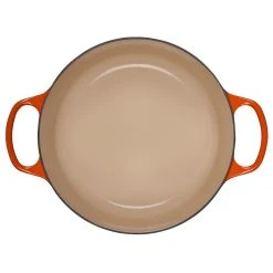 Buy ???? Le Creuset 5.5 Qt. Round Signature Cast Iron Dutch Oven With Stainless Steel Knob | Flame Orange ???? 8 Buy ???? Le Creuset 5.5 Qt. Round Signature Cast Iron Dutch Oven With Stainless Steel Knob | Flame Orange ???? -Le Creuset Shop rs10275 ls2501 262 inside