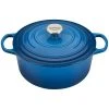Budget ⭐ Le Creuset 5.5 Qt. Round Signature Cast Iron Dutch Oven With Stainless Steel Knob | Marseille Blue ⌛ -Le Creuset Shop rs10293 ls2501 2659