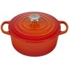 Hot Sale ???? Le Creuset 4.5 Qt. Round Signature Dutch Oven With Stainless Steel Knob | Flame Orange ???? -Le Creuset Shop rs11163 ls2501 242ss