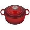Best Pirce ???? Le Creuset 2 Qt. Round Signature Cast Iron Dutch Oven With Stainless Steel Knob | Cerise/Cherry Red ???? -Le Creuset Shop rs11183 ls2501 1867ss