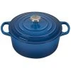 Flash Sale ???? Le Creuset 3.5 Qt. Round Signature Dutch Oven With Stainless Steel Knob | Marseille Blue ???? -Le Creuset Shop rs11191 ls2501 2259ss 1