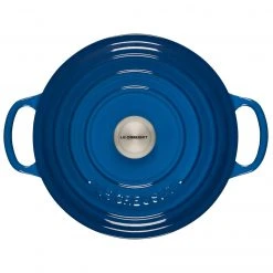 Flash Sale ???? Le Creuset 3.5 Qt. Round Signature Dutch Oven With Stainless Steel Knob | Marseille Blue ???? -Le Creuset Shop rs11193 ls2501 2259ss 3 1