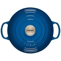 Deals ???? Le Creuset 4.5 Qt. Round Signature Dutch Oven With Stainless Steel Knob | Marseille Blue ???? -Le Creuset Shop rs11205 ls2501 2459ss 3