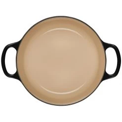 Promo ???? Le Creuset 3.5 Qt. Round Signature Dutch Oven With Stainless Steel Knob | Licorice ✔️ -Le Creuset Shop rs11438 ls2501 2220ss inside lpr