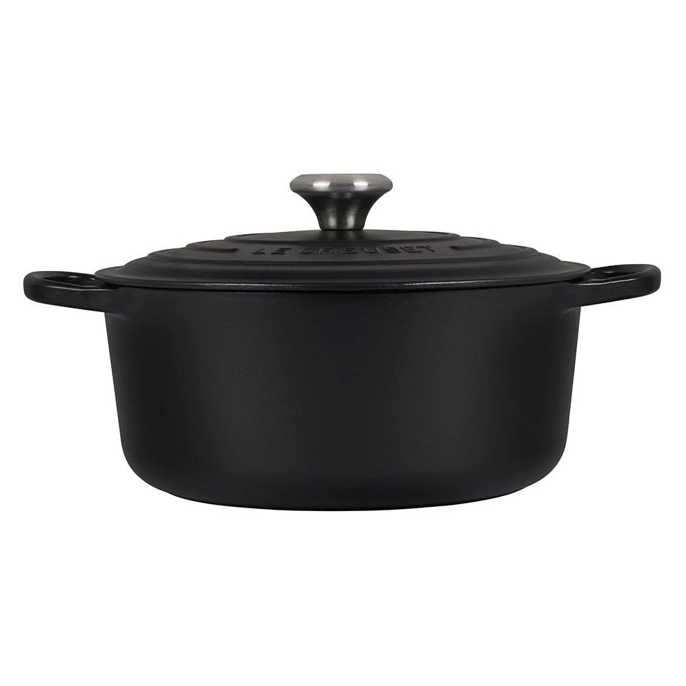 Discount ???? Le Creuset 5.5 Qt. Round Signature Dutch Oven With Stainless Steel Knob | Licorice ✔️ 4 Discount ???? Le Creuset 5.5 Qt. Round Signature Dutch Oven With Stainless Steel Knob | Licorice ✔️ - Image 2