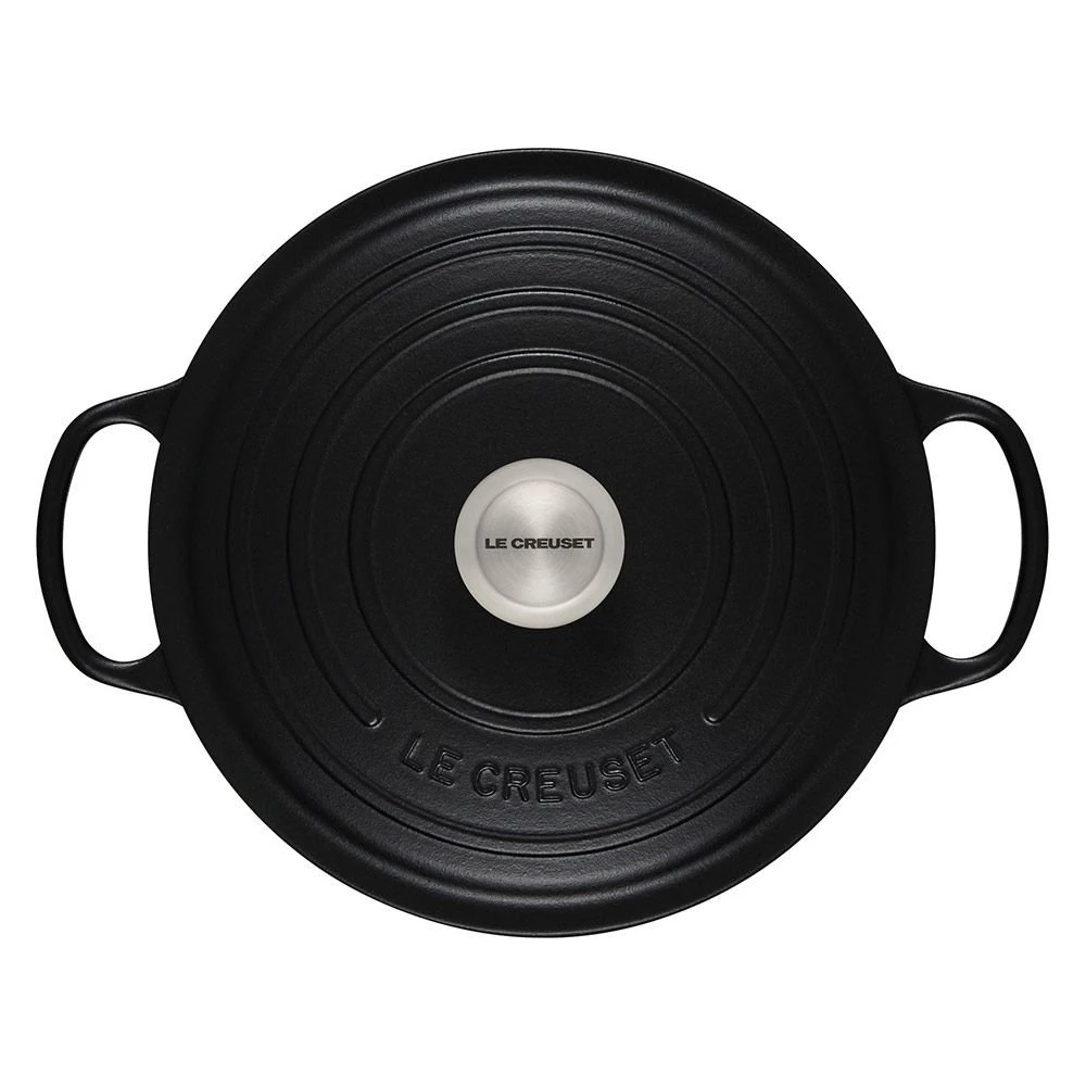 Discount ???? Le Creuset 5.5 Qt. Round Signature Dutch Oven With Stainless Steel Knob | Licorice ✔️ 5 Discount ???? Le Creuset 5.5 Qt. Round Signature Dutch Oven With Stainless Steel Knob | Licorice ✔️ - Image 3