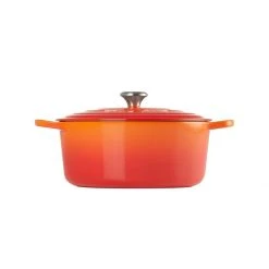 Best Pirce ⭐ Le Creuset 7.25 Qt. Round Signature Dutch Oven With Stainless Steel Knob | Flame Orange ⌛ -Le Creuset Shop rs11935 lc 20200311 fr ps os 21177300902430 003s
