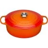 Best Sale ✨ Le Creuset 6.75 Qt. Oval Signature Dutch Oven With Stainless Steel Knob | Flame Orange ???? -Le Creuset Shop rs11951 lc 20190108 de ps 50098