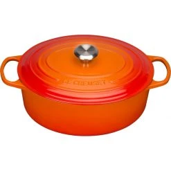 Best Sale ✨ Le Creuset 6.75 Qt. Oval Signature Dutch Oven With Stainless Steel Knob | Flame Orange ????