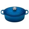 Best Pirce ❤️ Le Creuset 2.75 Qt. Oval Signature Dutch Oven With Stainless Steel Knob | Marseille Blue ????