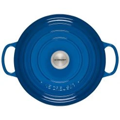 Best Pirce ⌛ Le Creuset 7.25 Qt. Round Signature Dutch Oven With Stainless Steel Knob | Marseille Blue ⭐ -Le Creuset Shop rs12404 ls2501 2859 3