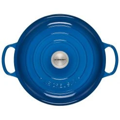 Best Pirce ???? Le Creuset 3.5 Qt. Signature Enameled Cast Iron Braiser With Stainless Steel Knob | Marseille Blue ⌛ -Le Creuset Shop rs12495 ls2532 3059 3