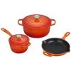 Outlet ⌛ Le Creuset 5-Piece Signature Cookware Set With Stainless Steel Knobs | Flame Orange ???? 1 Outlet ⌛ Le Creuset 5-Piece Signature Cookware Set With Stainless Steel Knobs | Flame Orange ???? -Le Creuset Shop rs12543 ms1605 2ss