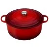 Best Pirce ✨ Le Creuset 13.25 Qt. Round Signature Cast Iron Dutch Oven With Stainless Steel Knob | Cerise/Cherry Red ???? -Le Creuset Shop rs13330 rs6064 ls2501 3467ss