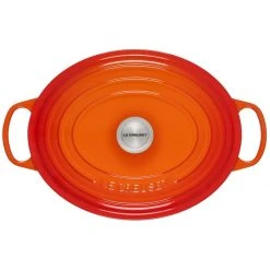 Best Sale ✨ Le Creuset 6.75 Qt. Oval Signature Dutch Oven With Stainless Steel Knob | Flame Orange ???? -Le Creuset Shop rs14318 ls2502 332 3 scr 1