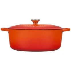 Best Sale ✨ Le Creuset 6.75 Qt. Oval Signature Dutch Oven With Stainless Steel Knob | Flame Orange ???? -Le Creuset Shop rs14319 ls2502 332 2 scr 1
