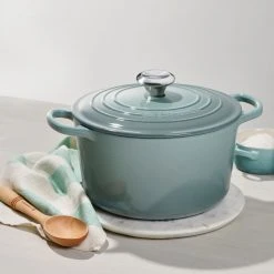 Deals ???? Le Creuset 5.25 Qt. Signature Deep Oven | Sea Salt ⭐ -Le Creuset Shop rs16693 rs11850 seasalt ss drdo lpr