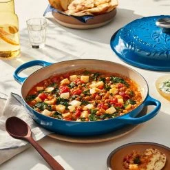 Wholesale ???? Le Creuset Olive Branch Collection 3.5 Qt. Signature Braiser | Marseille ???? -Le Creuset Shop rs16888 220511 lecreuset olivebranchbraiser recipesqret