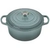 Outlet ❤️ Le Creuset 3.5 Qt. Round Signature Dutch Oven With Stainless Steel Knob| Sea Salt ???? -Le Creuset Shop rs17358 rs11195 ls2501 22717ss p