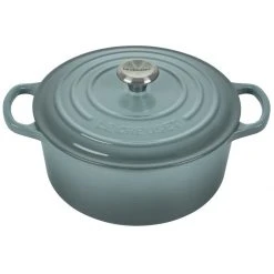 Outlet ❤️ Le Creuset 3.5 Qt. Round Signature Dutch Oven With Stainless Steel Knob| Sea Salt ????