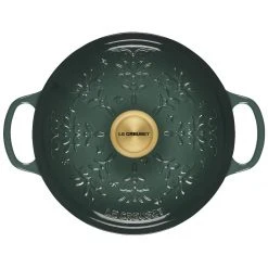 Promo ???? Le Creuset 4.5 Qt. Signature Dutch Oven | Noel (Artichaut) ???? -Le Creuset Shop rs17390 tree embossed rdo artichaut 3 copy